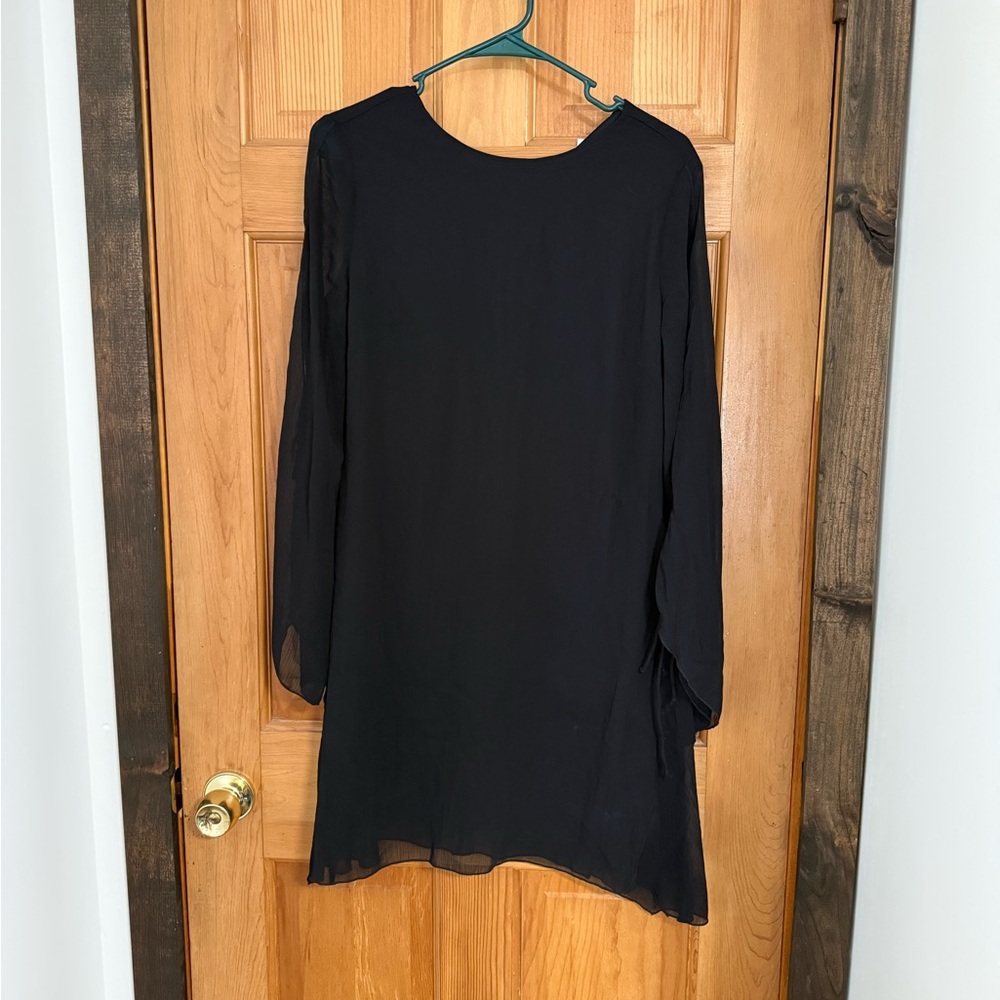 Elegant Black Long Sleeve Dress